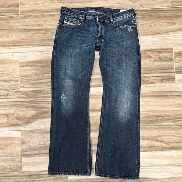 Vintage Selvedge Washed Diesel 0071s Bootcut denim Jeans made in italy zathan - Picture 3 of 7